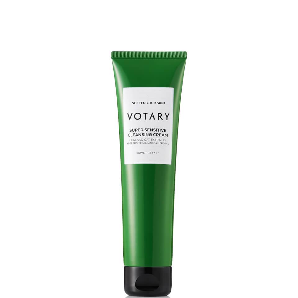 VOTARY Super Sensitive Cleansing Cream tube, 100ml, designed for gentle care of sensitive and redness-prone skin.