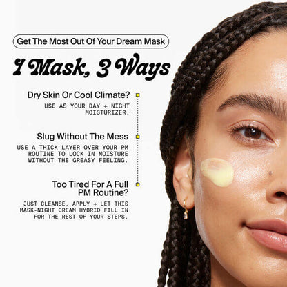 Youth To The People Superberry Hydrate + Glow Dream Mask application tips for different skin needs.