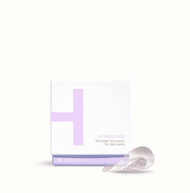 ZITSTICKA HYPERFADE dark spot patch box with microdarts for fading post-pimple damage.