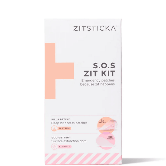 ZitSticka S.O.S Zit Kit packaging on a white background