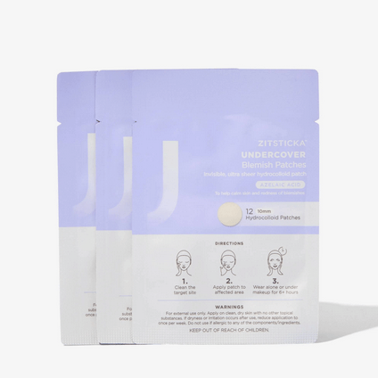 ZITSTICKA Zit-Italia Undercover Blemish Patches packaging on a white background