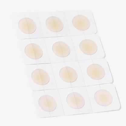 Set of round ZITSTICKA patch on white background