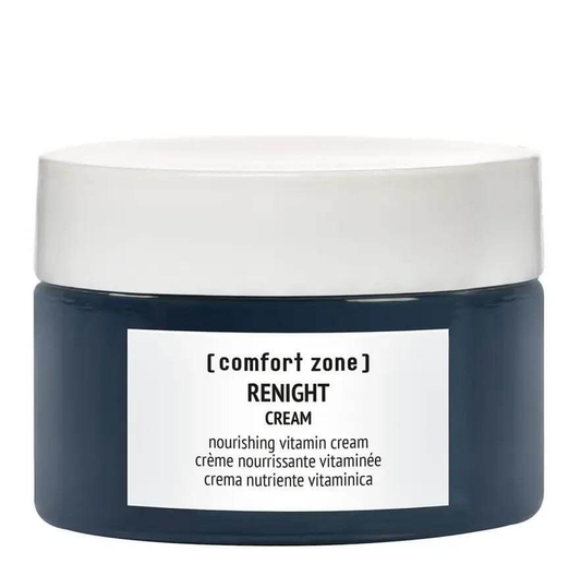 Comfort Zone Renight Cream 30ml jar, nourishing antioxidant night cream with Goji berry oil and hyaluronic acid.