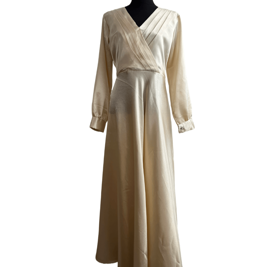 Wrap Satin Dress Modern & Modest