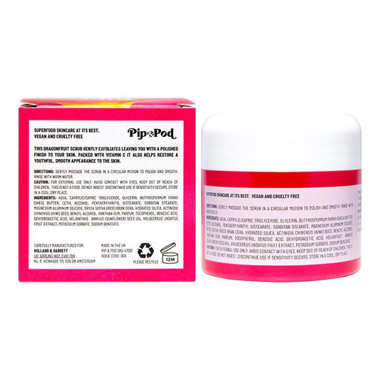 Pip & Pod Dragonfruit Face Scrub 50ml The Good Vibes