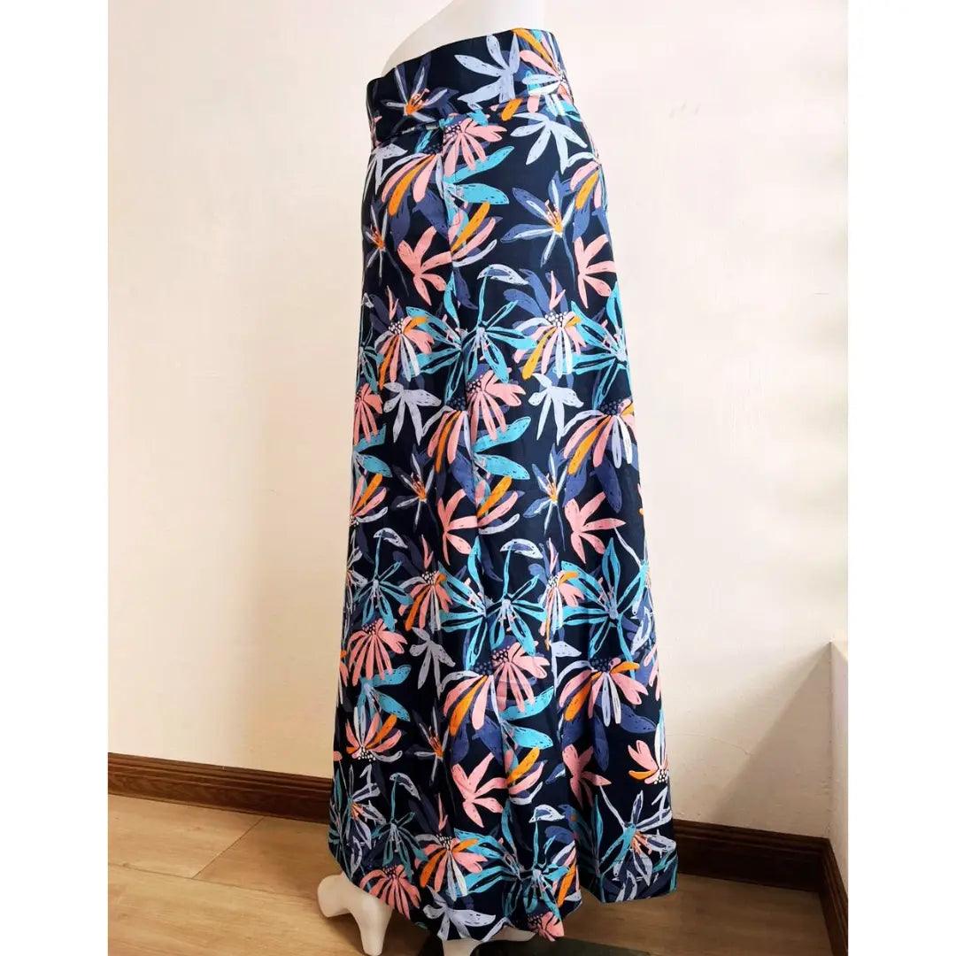 Tropical print Floral Paneled Skirt Modern & Modest