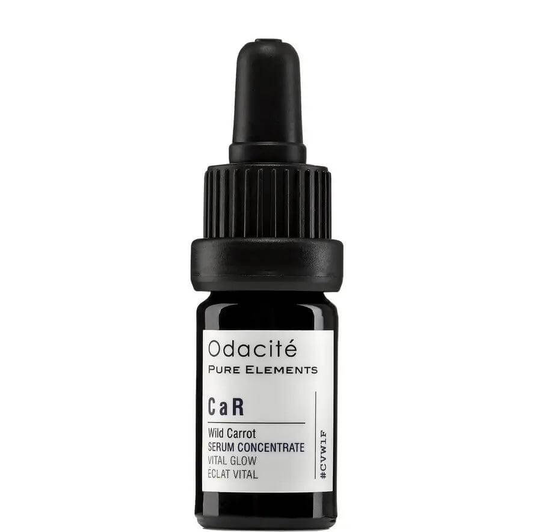 Odacité CaR Wild Carrot Serum Concentrate 5ml bottle for vital glow, perfect for dull skin and early signs of aging.