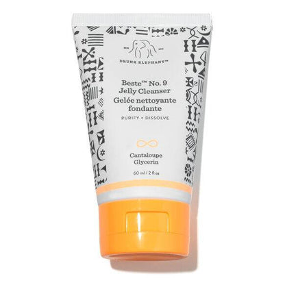 Drunk Elephant Beste No. 9 Jelly Cleanser 60ml tube, purifying skincare for all skin types.