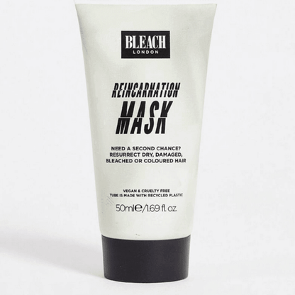 Bleach London Reincarnation Mask 50ml for repairing and hydrating dry, damaged, bleached or coloured hair.