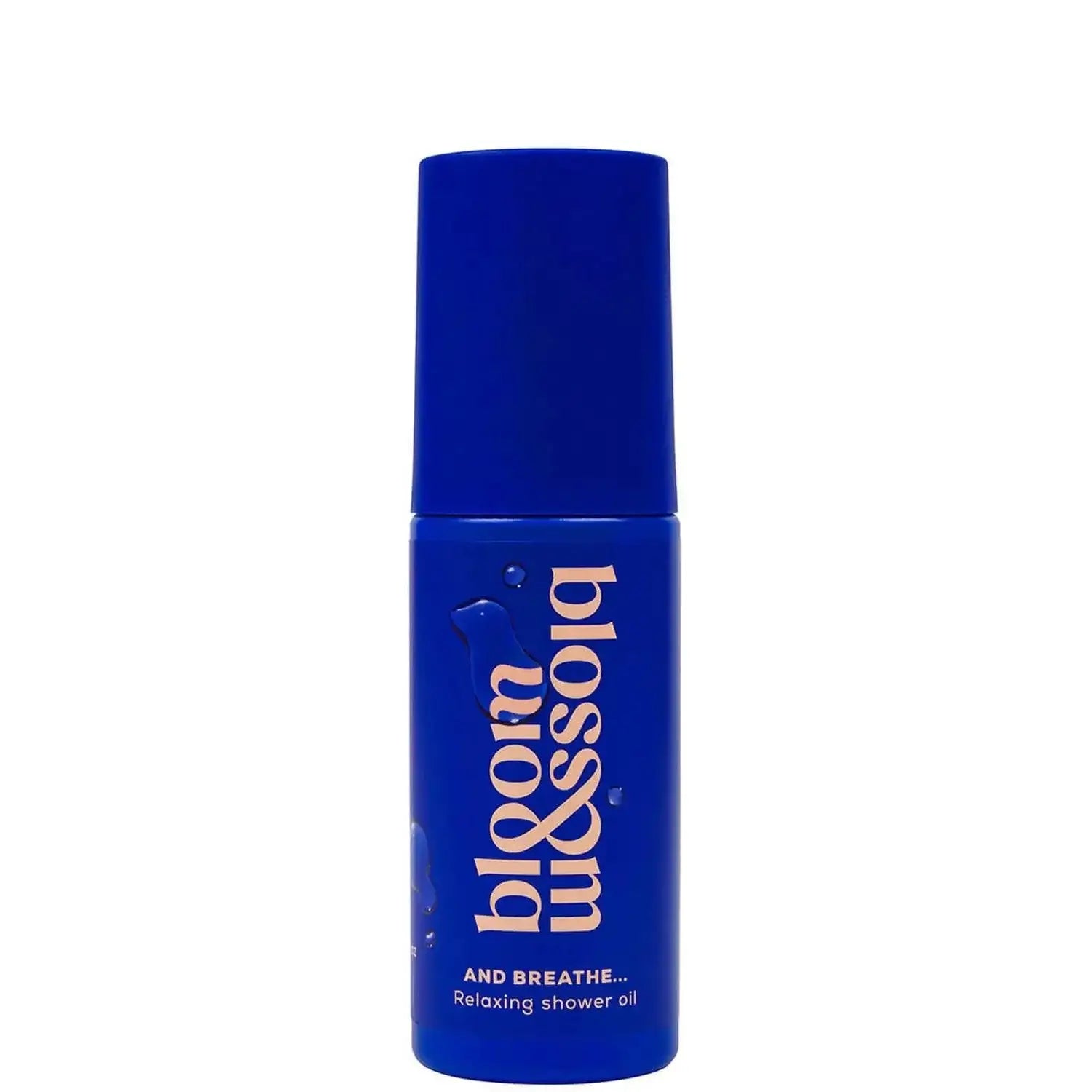 Bloom & Blossom Bath Oil 100ml in blue bottle for a spa-like moisture experience at home.