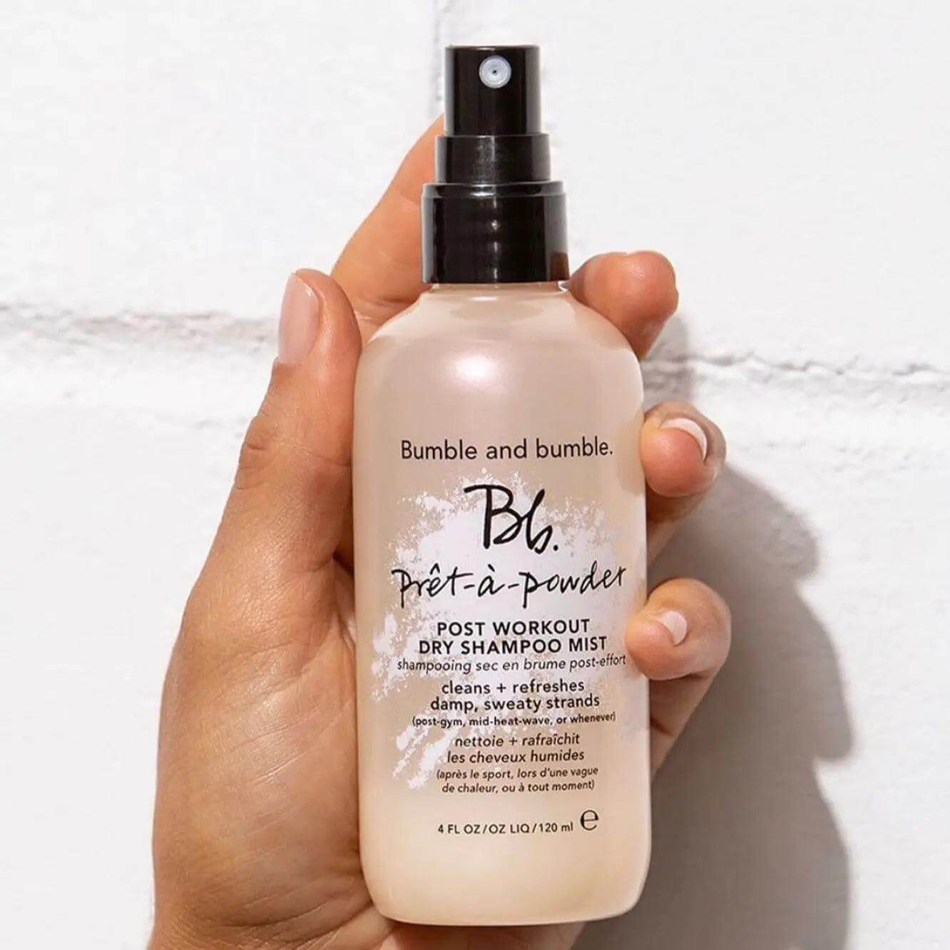 Bumble & Bumble Prêt-à-powder Post Workout Dry Shampoo Mist 120ml refreshing hair care for sweaty strands.