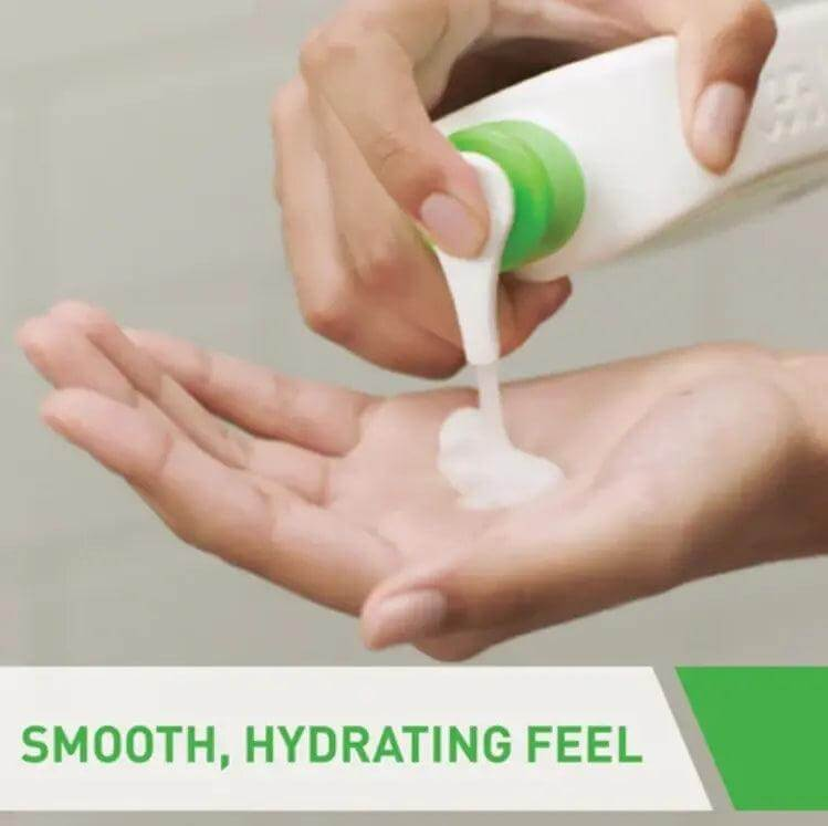 Person dispensing CeraVe Hydrating Cleanser into hand, showcasing its smooth and hydrating formula.
