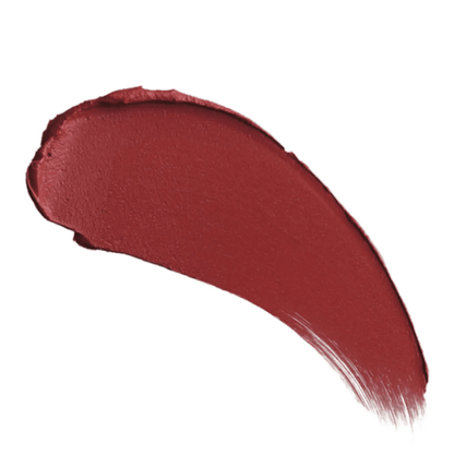 Swatch of Charlotte Tilbury Hot Lips 2 Viva Le Vergara lipstick in a soft-wine shade.