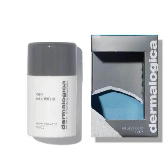 Dermalogica Daily Microfoliant 13g bottle with packaging, an exfoliating treatment for brighter skin.