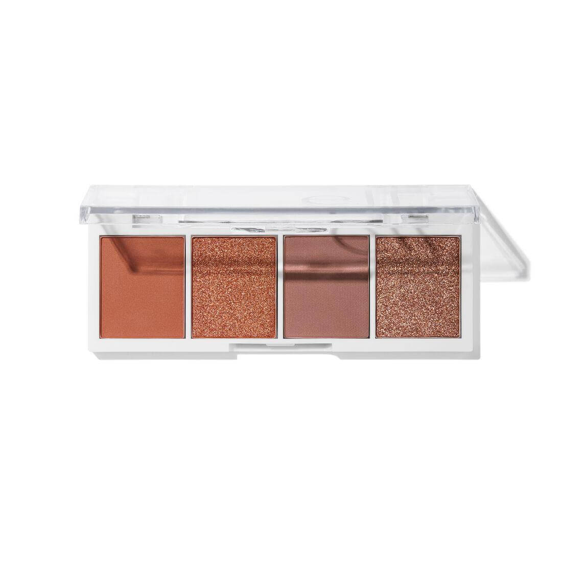 e.l.f. Bite Size Eyeshadows in Pumpkin Pie - ultra-pigmented quad with matte and shimmer shades for versatile looks.