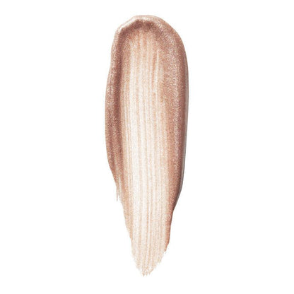Swatch of e.l.f Halo Glow Blush Beauty Wand in a radiant, shimmery brown hue, showcasing its luminous finish.