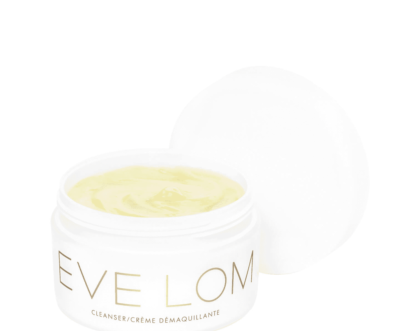 EVE LOM Cleanser 100ml jar showcasing rich, aromatic cleansing balm for glowing, radiant skin.