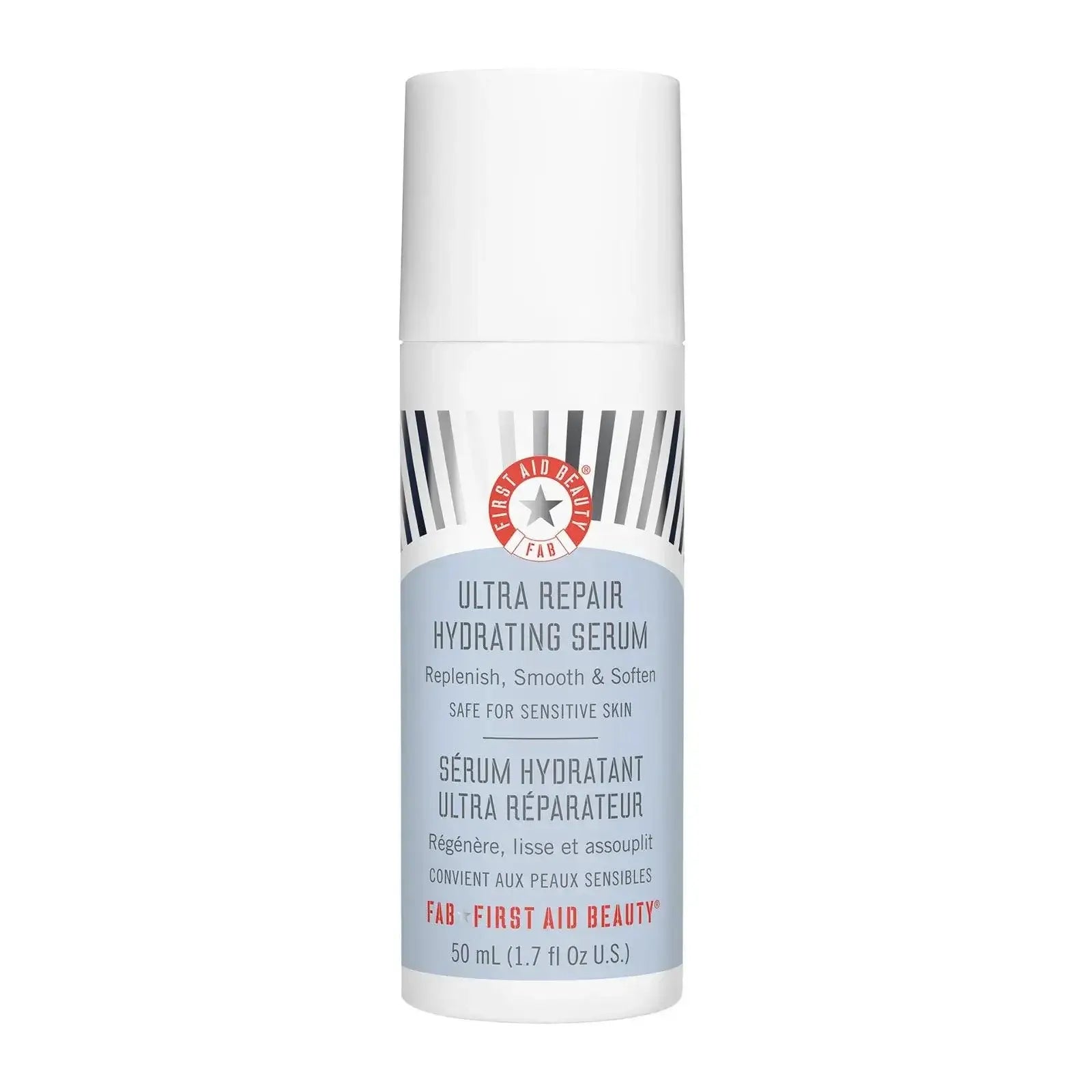 First Aid Beauty Ultra Repair Hydrating Serum 50ml - moisturizing serum for sensitive skin with hyaluronic acid and collagen.