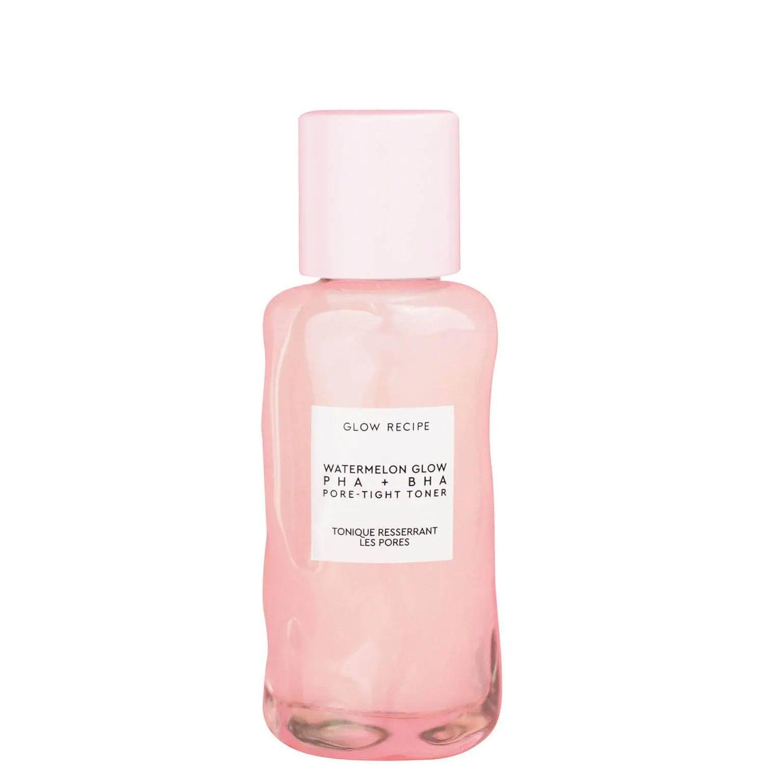 Glow Recipe Watermelon Glow PHA + BHA Pore-Tight Toner 40ml bottle designed for a poreless complexion and soothing effects.