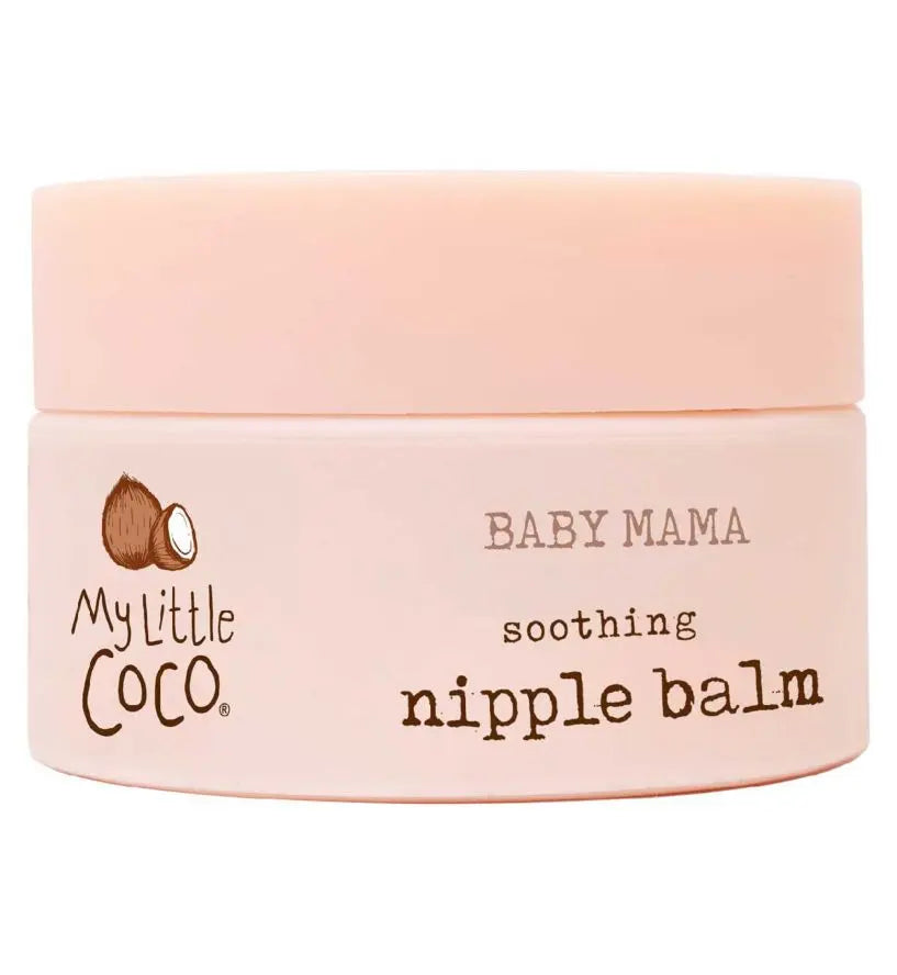 My Little Coco Baby Mama soothing nipple balm 30ml, hydrating organic formula for moms during pregnancy and breastfeeding.