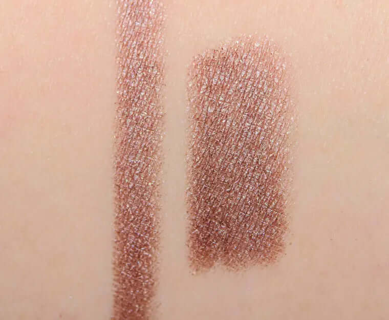Laura Mercier Mini Caviar Stick Eye Colour in Amethyst swatches on skin showing rich, creamy texture and color.