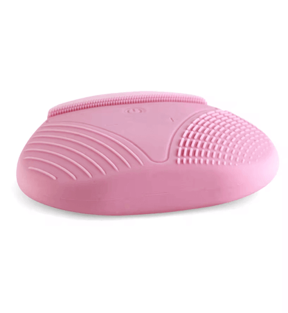 Pink Magnitone XOXO SoftTouch Silicone Cleansing Brush designed for gentle deep cleansing and skincare.