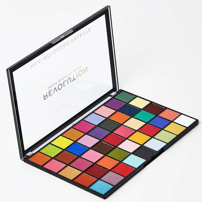 Makeup Revolution Maxi Reloaded Palette Monster Mattes with 45 vibrant matte eyeshadow shades.