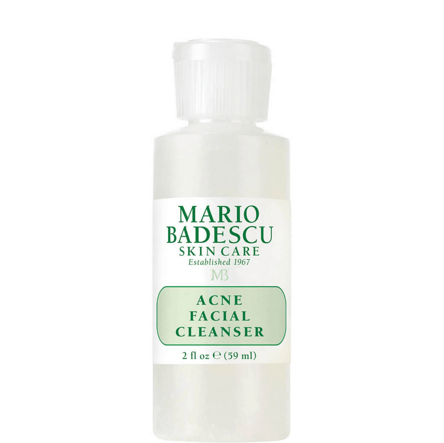 Mario Badescu Acne Facial Cleanser in a 2 oz bottle, ideal for blemish-prone skin and deep cleansing.