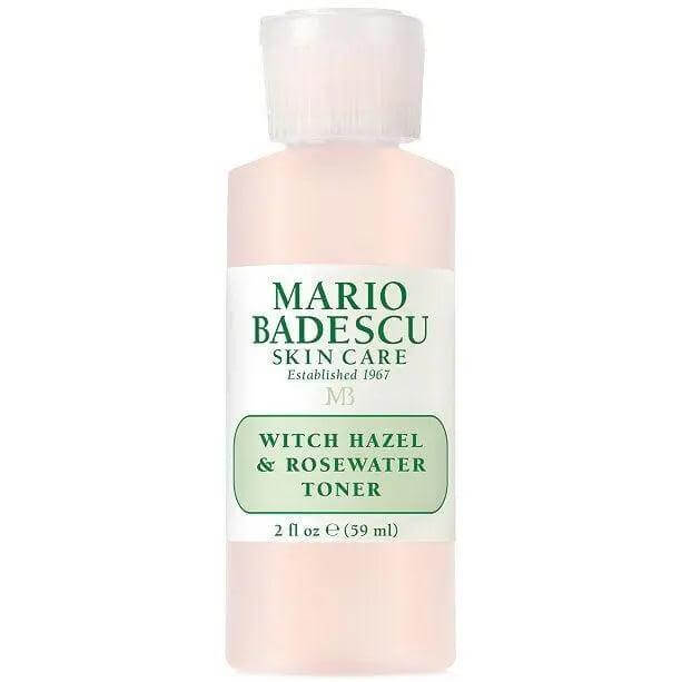 Mario Badescu Witch Hazel & Rosewater Toner in a 2 oz bottle, perfect for hydrating and refreshing skin.