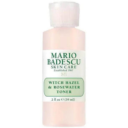 Mario Badescu Witch Hazel & Rosewater Toner in a 2 oz bottle, perfect for hydrating and refreshing skin.