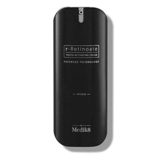 Medik8 r-Retinoate Intense night cream packaging, featuring advanced youth-activating technology for skin rejuvenation.
