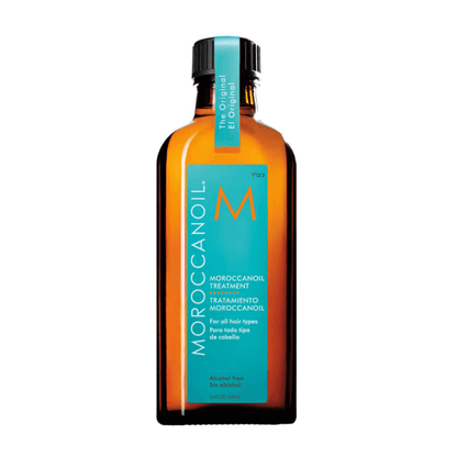 Moroccanoil Treatment 100ml bottle for all hair types, lightweight, conditioning, and styling product.