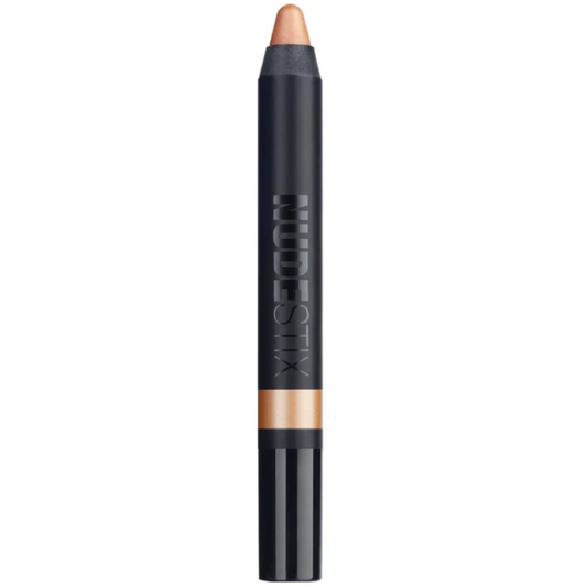 NUDESTIX Magnetic Luminous Eye Colour Pencil in Nudity, a shimmery eye makeup product for a summer glow.