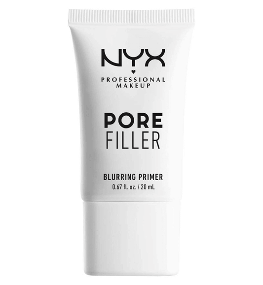 NYX Professional Makeup Blurring Pore Filler Primer tube, 20ml, enhances makeup application for a smooth finish.