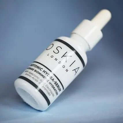 Oskia Isotonic Hydra Serum 30ml bottle, lightweight hydrating serum for deep skin nourishment.