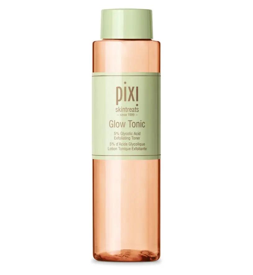Pixi Glow Tonic 250ml exfoliating toner with 5% Glycolic Acid for clearer, smoother skin.