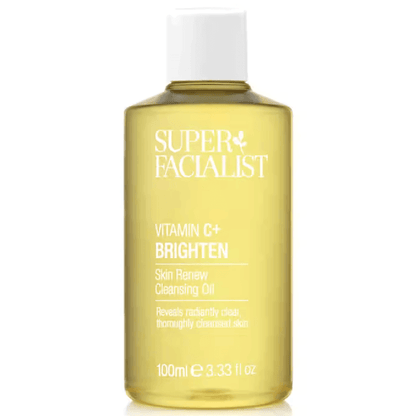 Superfacialist Vitamin C+ Skin Renew Cleansing Oil 100ml for radiant, clean skin with anti-ageing benefits.