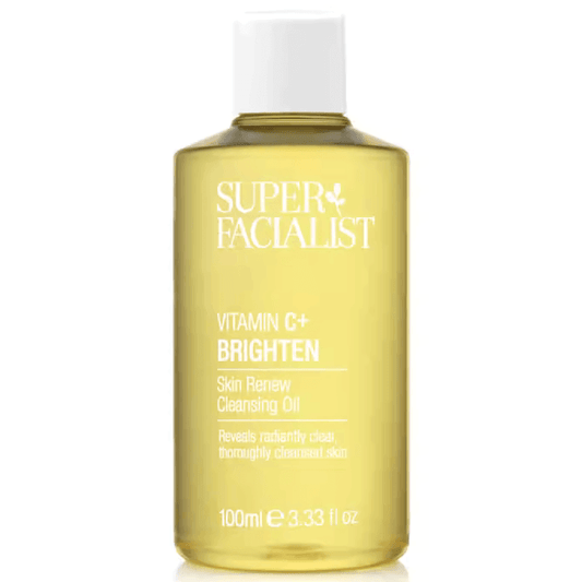 Superfacialist Vitamin C+ Skin Renew Cleansing Oil 100ml for radiant, clean skin with anti-ageing benefits.