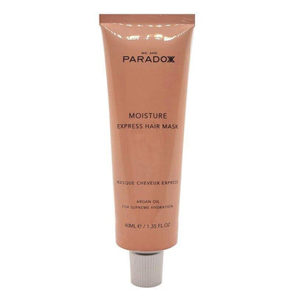 We Are Paradoxx Moisture Express Hair Mask 40ml tube for supreme hydration and nourishment to dry hair.