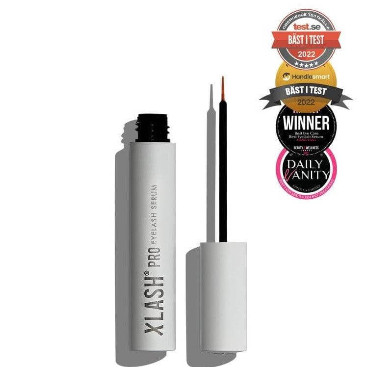 XLash Eye Lash Serum Pro 6ml packaging with applicator brush, recognized as a top beauty product for thicker lashes.